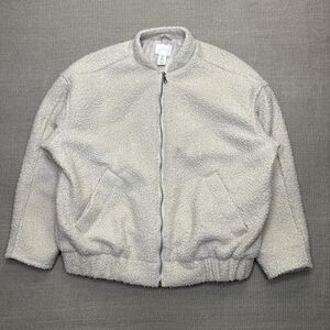 HM Teddy sherpa bomber jacket faux shearling minimalist fall coat simple classic
